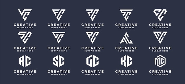 Logotipo de marca de letra monograma