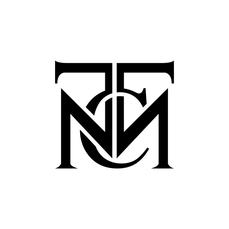 Vector logotipo de la marca de lujo tmc