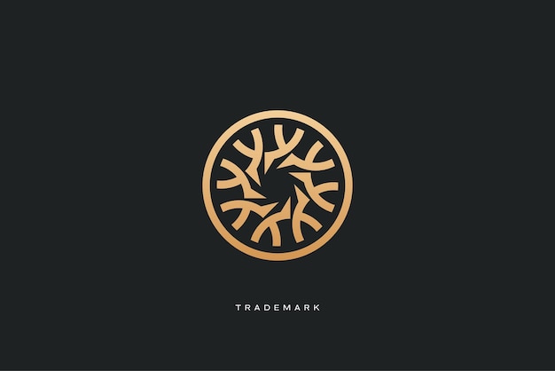 logotipo de la marca de la marca del vector de la letra o