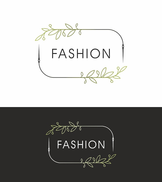 logotipo de la marca de moda logotipo del diseñador del vestido personalizado