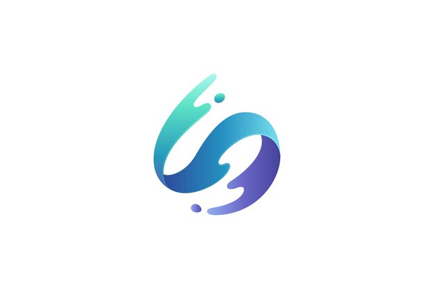 Logotipo de la marca moderna S Wave