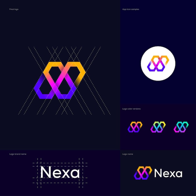 Logotipo de la marca N Logotipo de la letra N