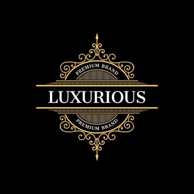 Logotipo de la marca Premium de lujo