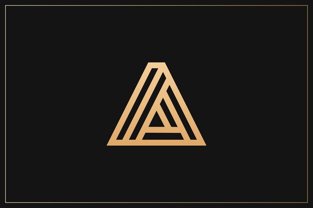 El logotipo de la marca registrada de una letra