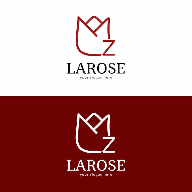 Vector logotipo de la marca la rose con letra z