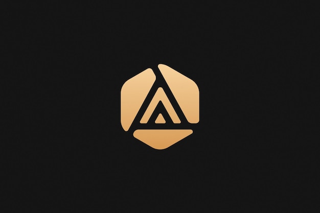 Un logotipo de marca de vector de letras