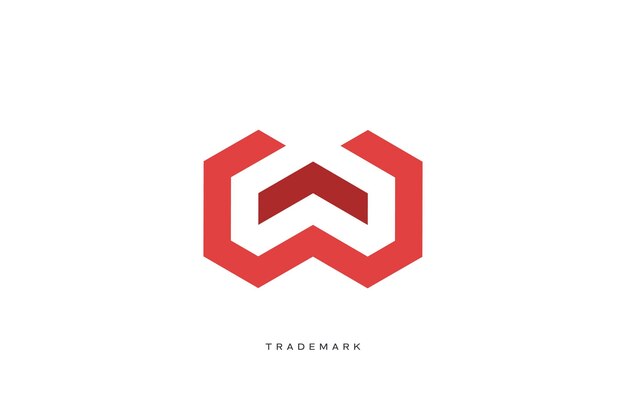 El logotipo de la marca W Letter Vector