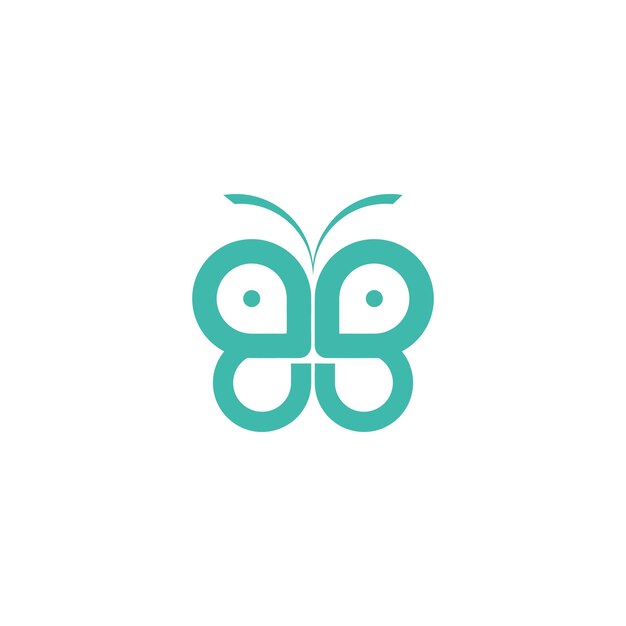 Logotipo de mariposa BB