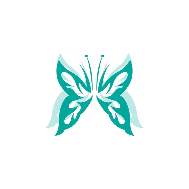 Logotipo de mariposa Diseño animal con hermosas alas Animales decorativos Marcas de productos