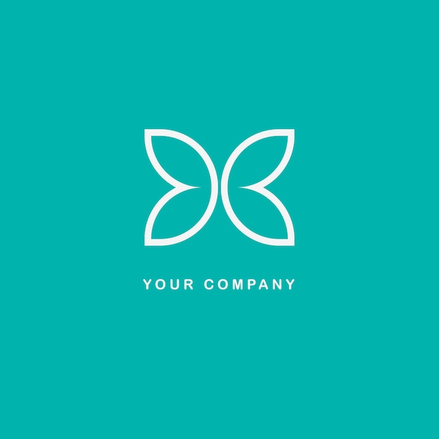 Logotipo de mariposa para la identidad de la empresa.