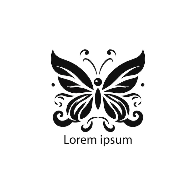 un logotipo de mariposa