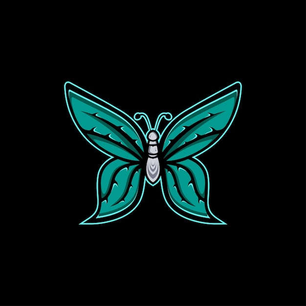 Vector logotipo de mariposa