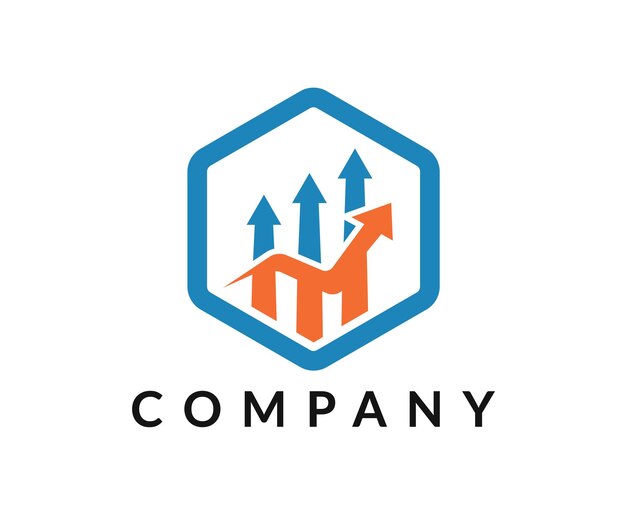 Logotipo de Market Rise Business Finance Bar Profit logo Marketing Financial Advisor Logo