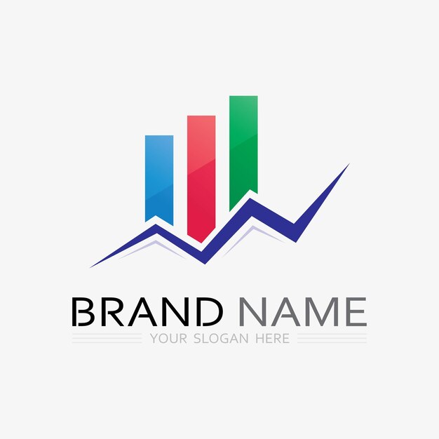 Logotipo de marketing y finanzas empresariales Diseño de ilustración vectorial