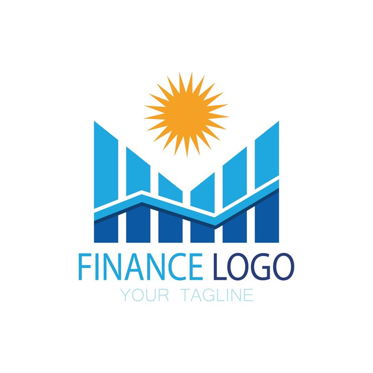 Vector logotipo de marketing y finanzas empresariales diseño de ilustración vectorial