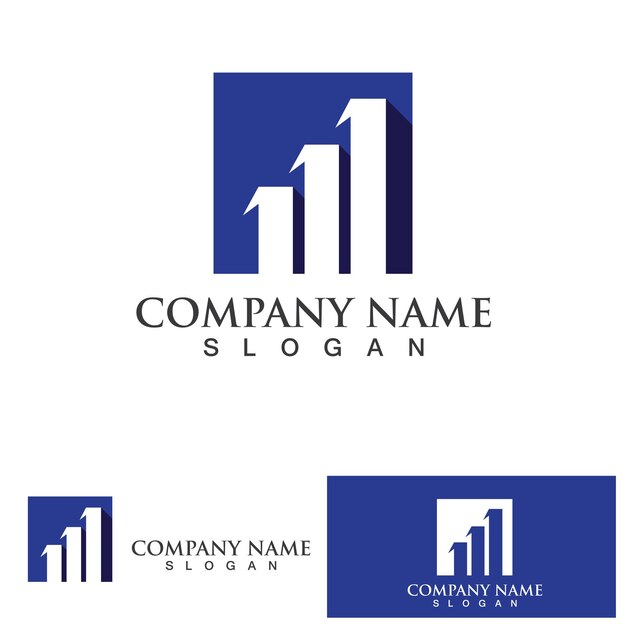 Logotipo de marketing y finanzas empresariales Diseño de ilustración vectorial