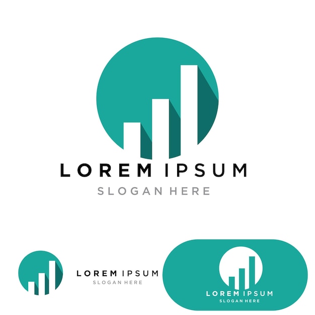 Logotipo de marketing y finanzas empresariales Diseño de ilustración vectorial