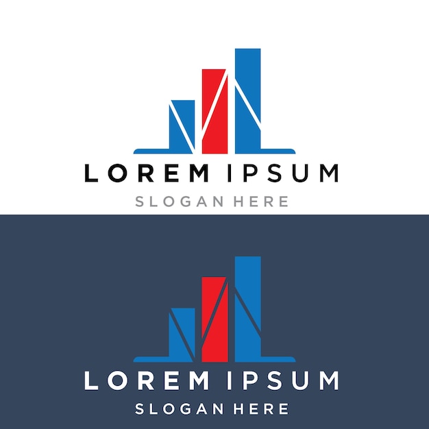 Logotipo de marketing y finanzas empresariales Diseño de ilustración vectorial