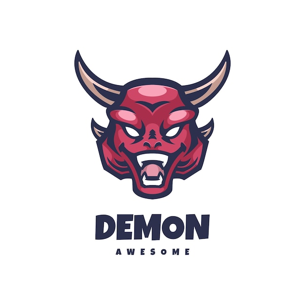 Logotipo de máscara de demonio