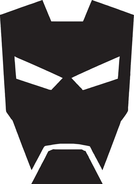 Logotipo de máscara de superhéroe para una empresa de cómics o una marca temática de superhéroes