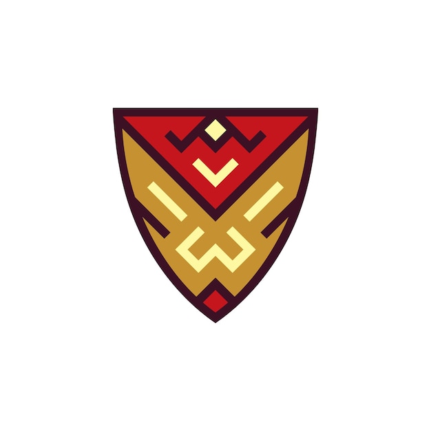 Logotipo de máscara tribal