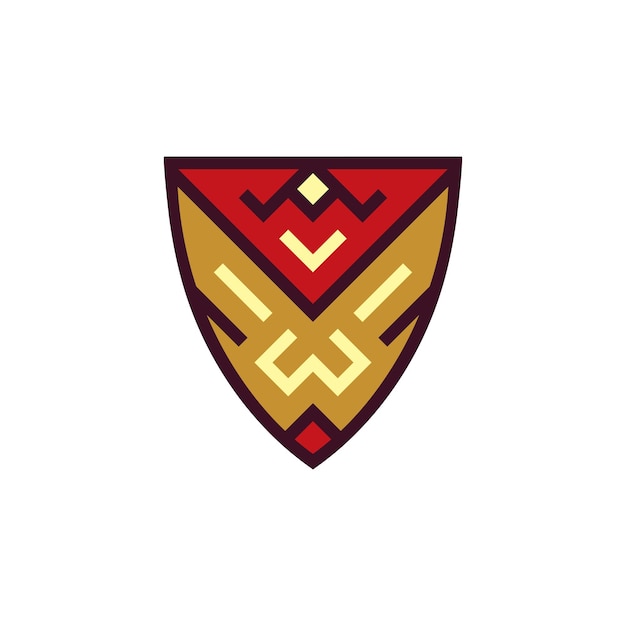 Logotipo de máscara tribal