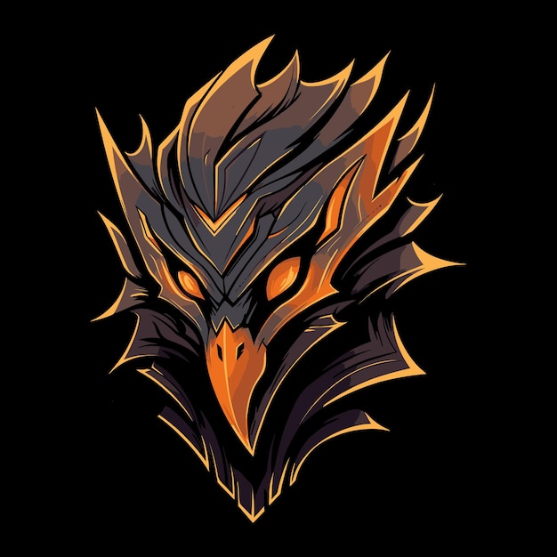 El logotipo de la mascota del águila para el diseño de la camiseta del águila de Esport El logotipo del águila El adhesivo del águila