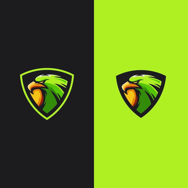 logotipo de la mascota de águila juegos