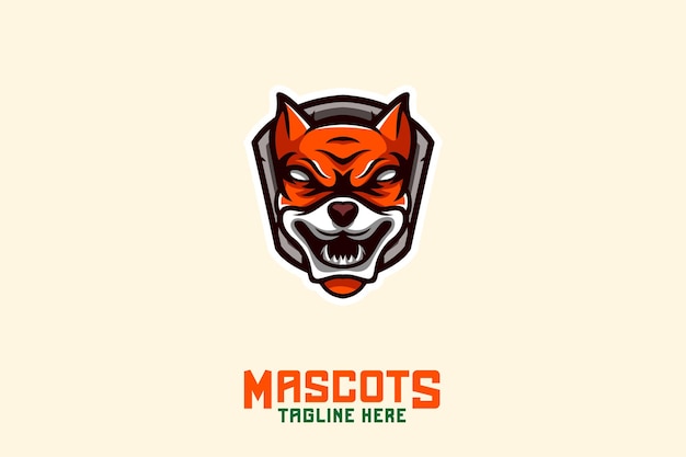 Logotipo de la mascota de bulldog