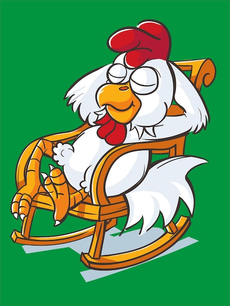 Logotipo de la mascota de la cabeza de gallo Vector