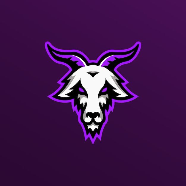 Logotipo de la mascota de cabra illustartion