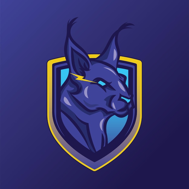 El logotipo de la mascota de Caracal