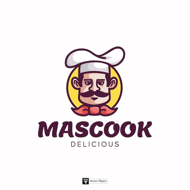 Logotipo de la mascota del chef