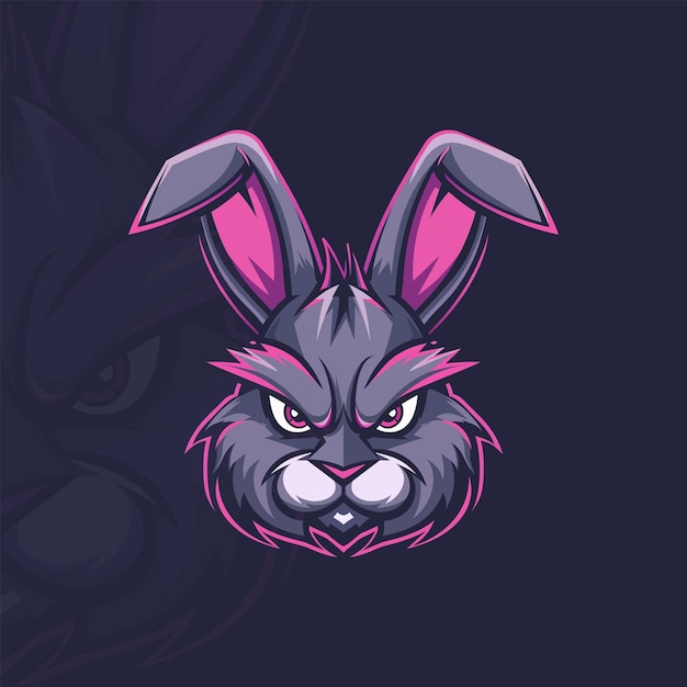 El logotipo de la mascota del conejo