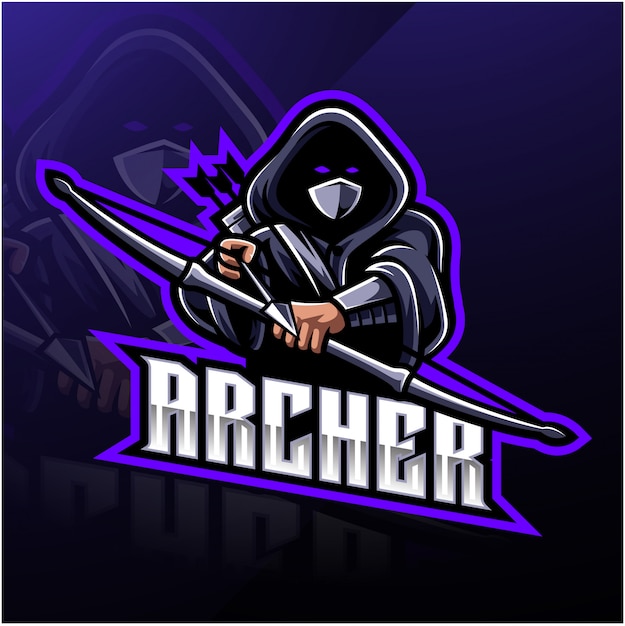 Logotipo de la mascota deportiva archer