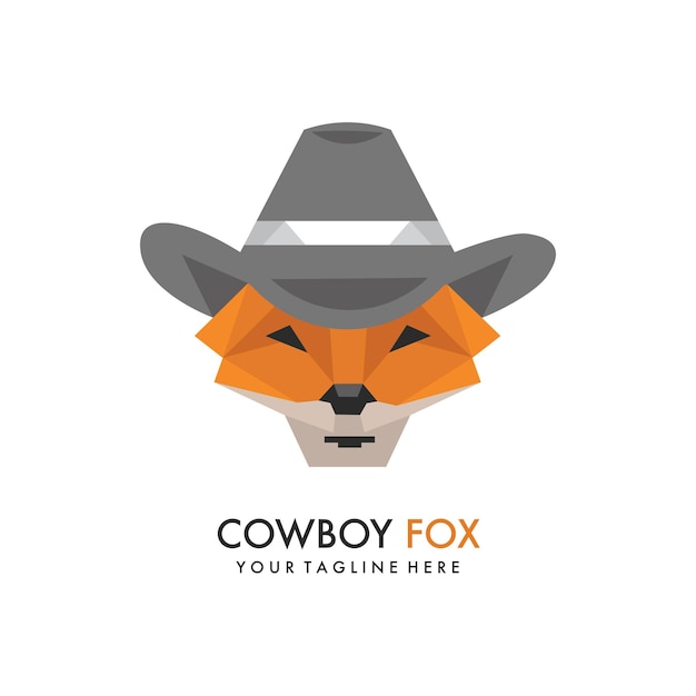 Logotipo de la mascota de dibujos animados de fox fox