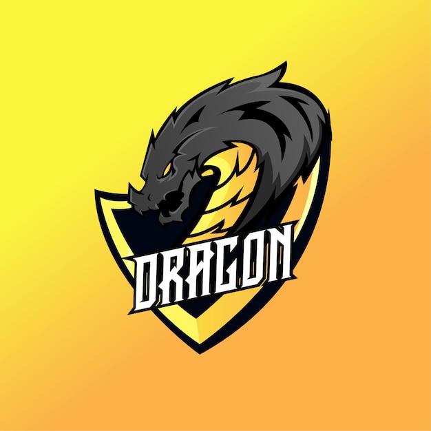 Logotipo de la mascota de earth dragon esport