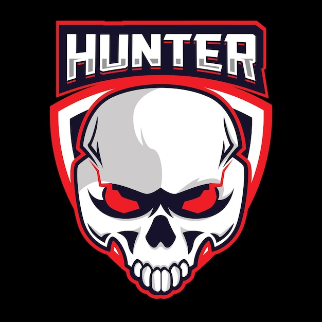 Logotipo de mascota esqueleto editable