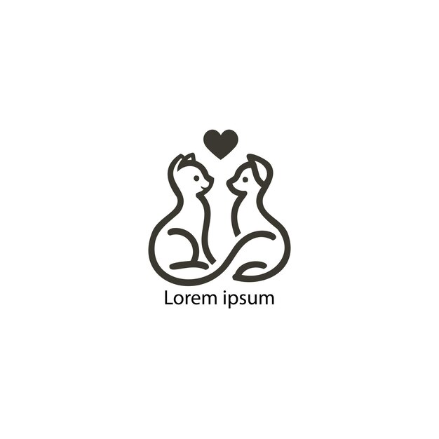El logotipo de la mascota en fondo blanco