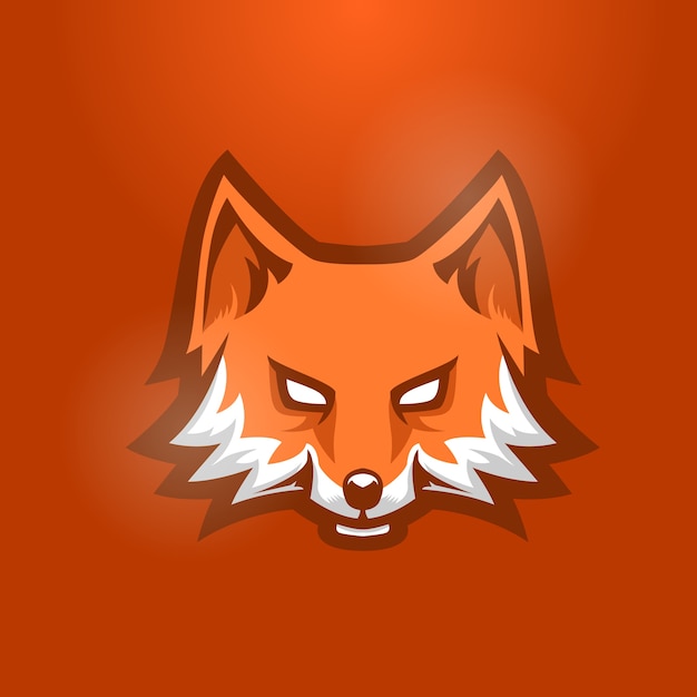 Vector logotipo de la mascota fox head