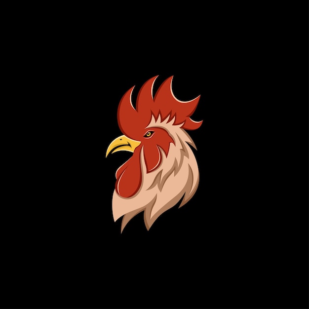 Vector logotipo de mascota gallo