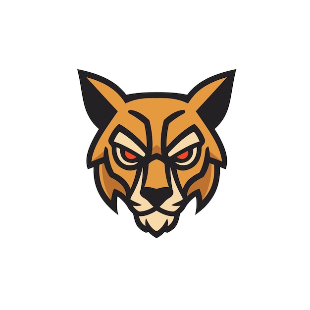 El logotipo de la mascota del gato bob