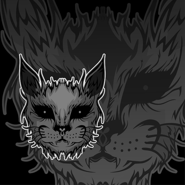 logotipo de la mascota del gato