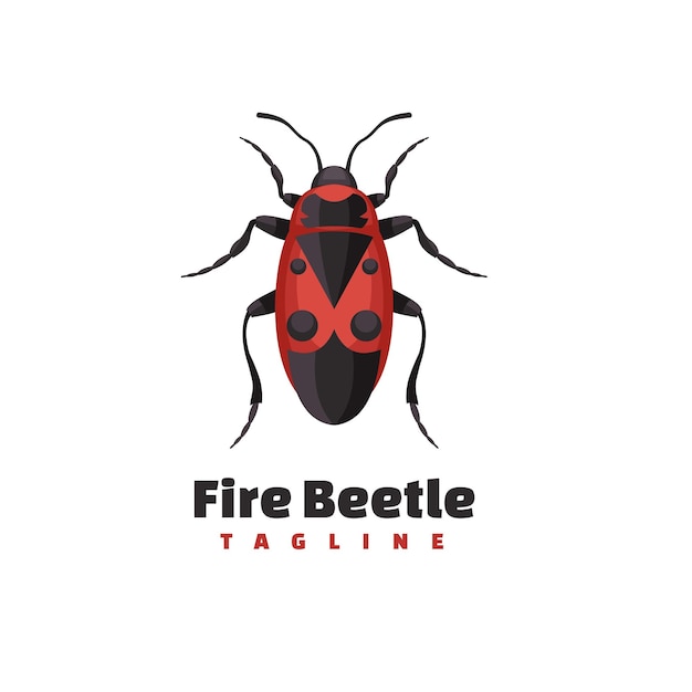 logotipo de la mascota del insecto