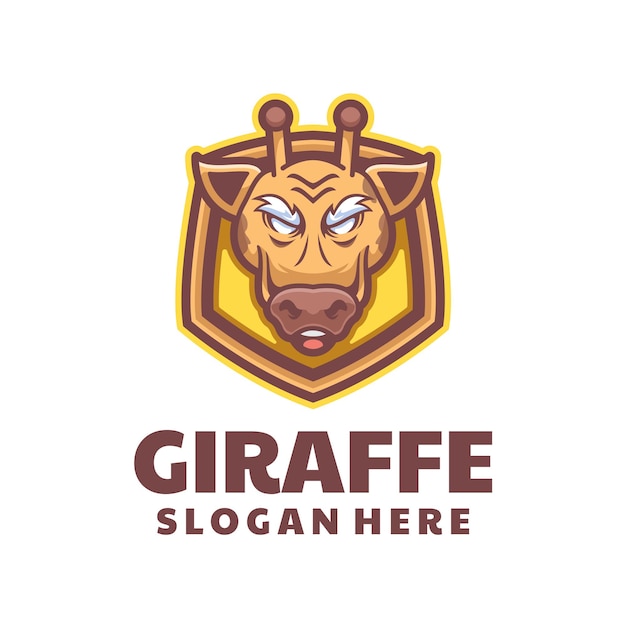 El logotipo de la mascota de la jirafa