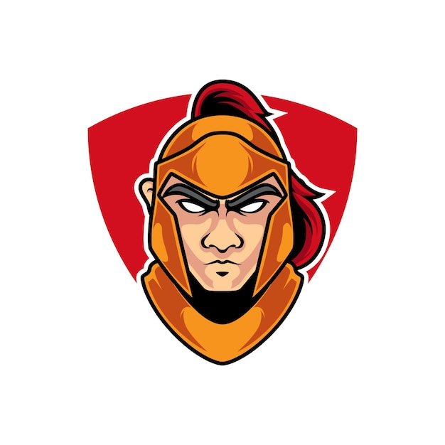 Logotipo de la mascota Knight Head E Sport