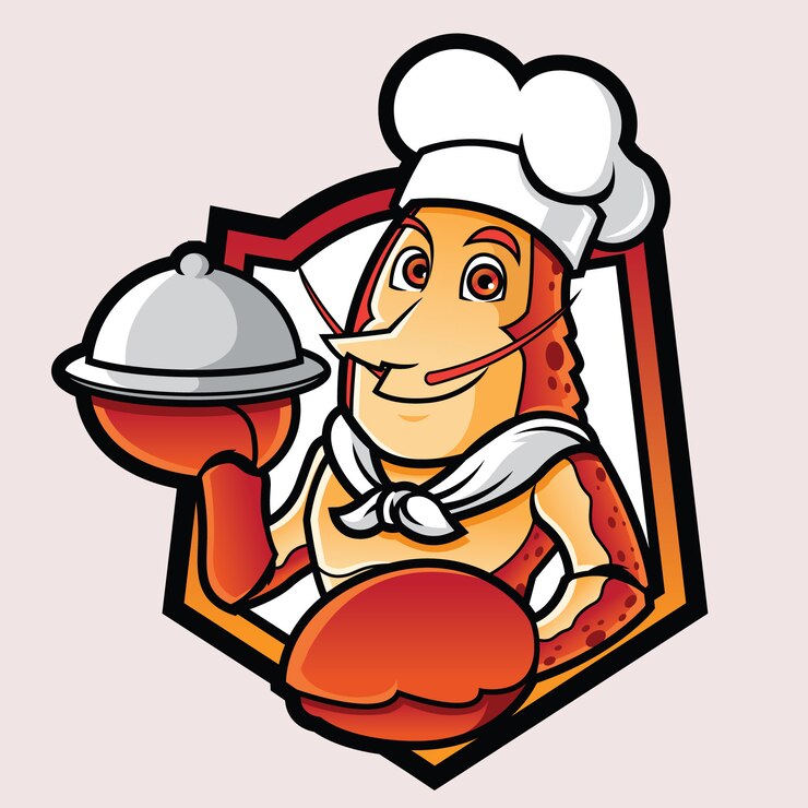 Logotipo de la mascota de langosta