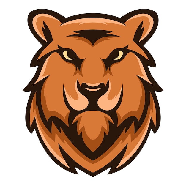 Vector logotipo de la mascota del león