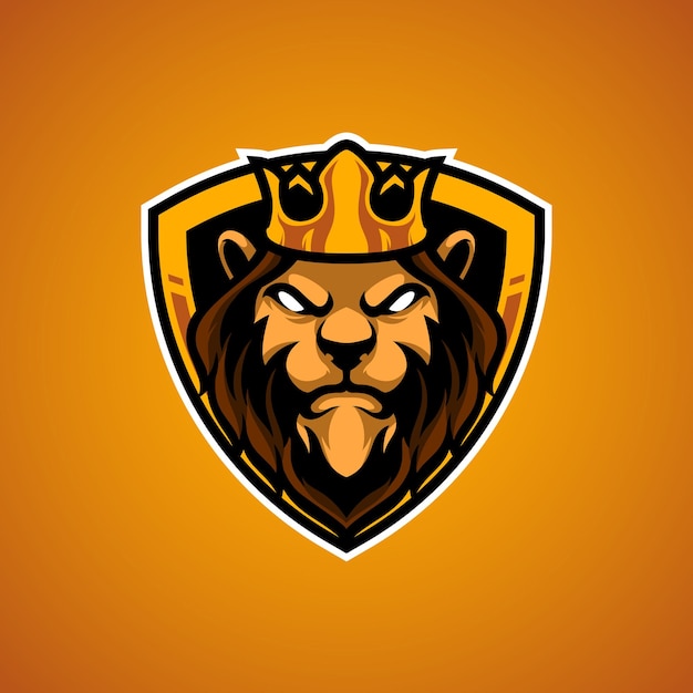 Logotipo de la mascota Lion King Head