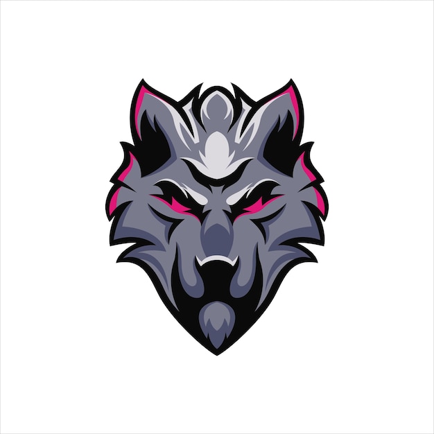 Logotipo de la mascota de lobo